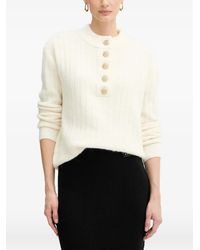 Morgan - Buttoned Sweater - Lyst