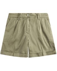 Fay - Pleated Shorts - Lyst