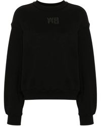 Alexander Wang - Crew Neck Sweatshirt With Subtle Branding - Lyst