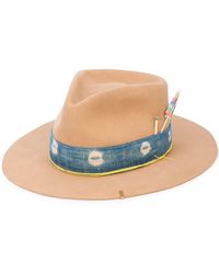 Nick Fouquet Klassischer Fedora - Blau