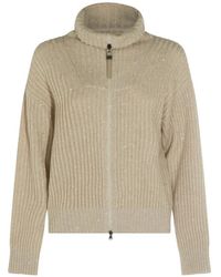 Brunello Cucinelli - Sequin-Embellished Ribbed-Knit Cardigan - Lyst