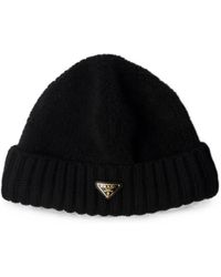 Prada - Beanie Aus Fleece Und Wolle - Lyst
