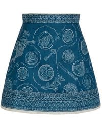 ALÉMAIS - Lucky Mini-Rok Met Print - Lyst
