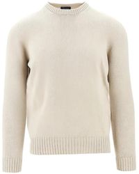 Drumohr - Ribbed-Trim Cotton Sweater - Lyst