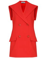 Olympiah - Double-Breasted Sleeveless Blazer - Lyst
