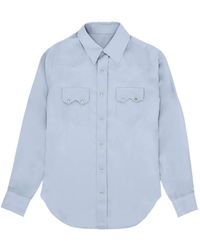 Fortela - Flap-Pocket Silk Shirt - Lyst