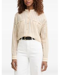 Benetton - Striped Button-Up Shirt - Lyst