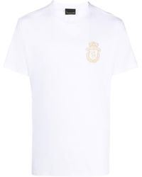 Billionaire - T-Shirt mit Logo-Stickerei - Lyst