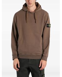 Stone Island - 6100048 Brushed Organic Cotton Fleece Sweatshirt - Lyst