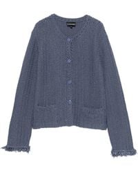 Emporio Armani - Cotton Blend Blazer Jacket - Lyst