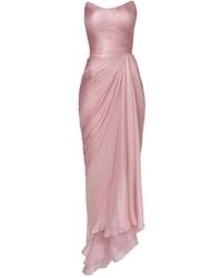 IRIS SERBAN - Draped Strapless Dress - Lyst