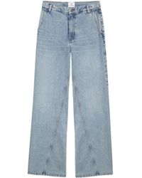 Anine Bing - Briley High-rise Wide-leg Jeans - Lyst