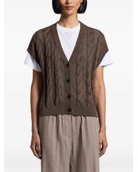Peserico - Sequinned Cordonet Cardigan - Lyst