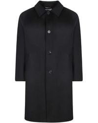 Amaranto - Button-Up Raglan-Sleeve Coat - Lyst