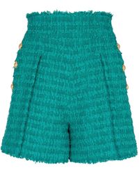 Balmain - Klassische Tweed-Shorts - Lyst