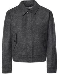 sunflower - Herringbone-Pattern Wool-Blend Shirt Jacket - Lyst