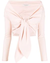Philosophy Di Lorenzo Serafini - Wraparound-Style Crop Top - Lyst
