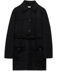 Prada - Single-Breasted Double-Cloth Caban Jacket - Lyst