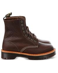 Dr. Martens - 1460 Wild Grainy-Leather Lace-Up Ankle Boots - Lyst