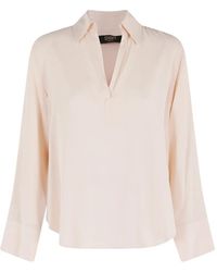 Seventy - V-Neck Blouse - Lyst