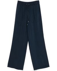 BOSS - Twill Wide-Leg Trousers - Lyst