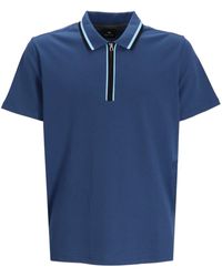 Paul Smith - Short-zip Cotton Polo Shirt - Lyst