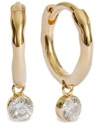 Monica Vinader - Laboratory-Grown Diamond Huggie Earrings - Lyst