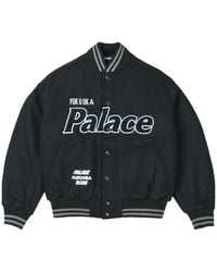 Palace - Logo-Patch Bomber Jacket - Lyst