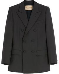 Valentino Garavani - Double-Breasted Blazer - Lyst