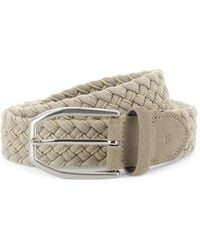 BOGGI - Woven Stretch Wool Blend Belt - Lyst