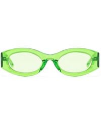 Linda Farrow - Berta Oval Sunglasses - Lyst