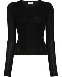 Lanvin - Ribbed-Knit Jumper - Lyst