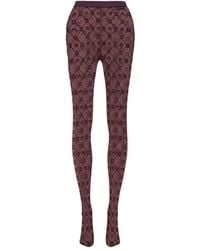 Marine Serre - Moonogram Mesh Flock Tights - Lyst