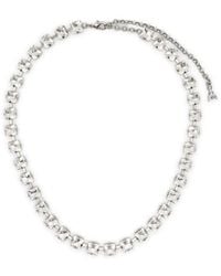 Patrizia Pepe - Logo-Detail Choker Necklace - Lyst