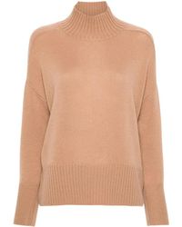 Allude - Mock-Neck Cashmere Sweater - Lyst