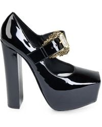 Versace Jeans Couture - Hurley Baroque-Buckle Platform Pumps - Lyst