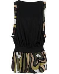 PUCCI - Marmo-Print Midi Dress - Lyst