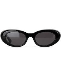 Samsøe & Samsøe - Sapippa Oval-Frame Sunglasses - Lyst