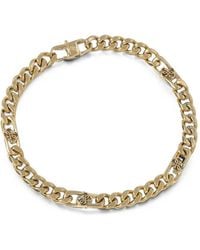 Guess - Logo-Plaque Curb-Chain Bracelet - Lyst