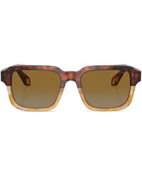 Giorgio Armani - Tinteds-Lens Rectangle-Frame Sunglasses - Lyst