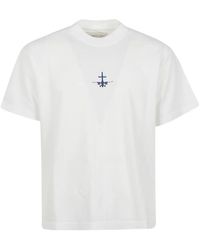ALBERTO BRESCI - Embroidered Cotton T-Shirt - Lyst