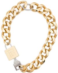 Balmain - Key&lock Chain Necklace - Lyst