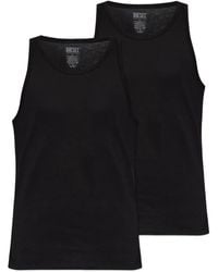 DIESEL - Walty-D-Core Cotton Tank Top (Set Of Two) - Lyst