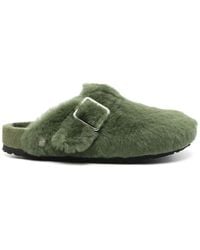 Birkenstock - Boston 1774 Shearling Slippers - Lyst