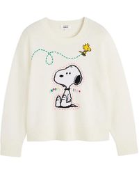 Chinti & Parker - Snoopy Embroidered Sweater - Lyst