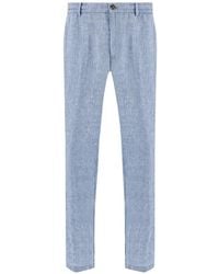 Paul & Shark - Linen Chino Trousers - Lyst