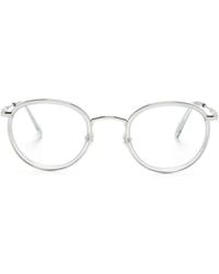 Moncler - Brille Mit Rundem Gestell - Lyst