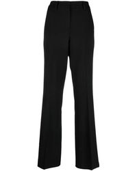 P.A.R.O.S.H. - Virgin Wool Blend Tailored Flared Trousers - Lyst