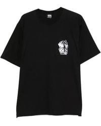 Stussy - Dice-Print Cotton T-Shirt - Lyst