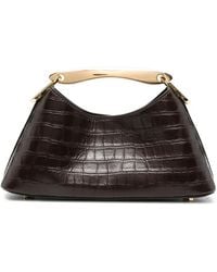 Elleme - Mini Boomerang Croc-Effect Leather Tote Bag - Lyst